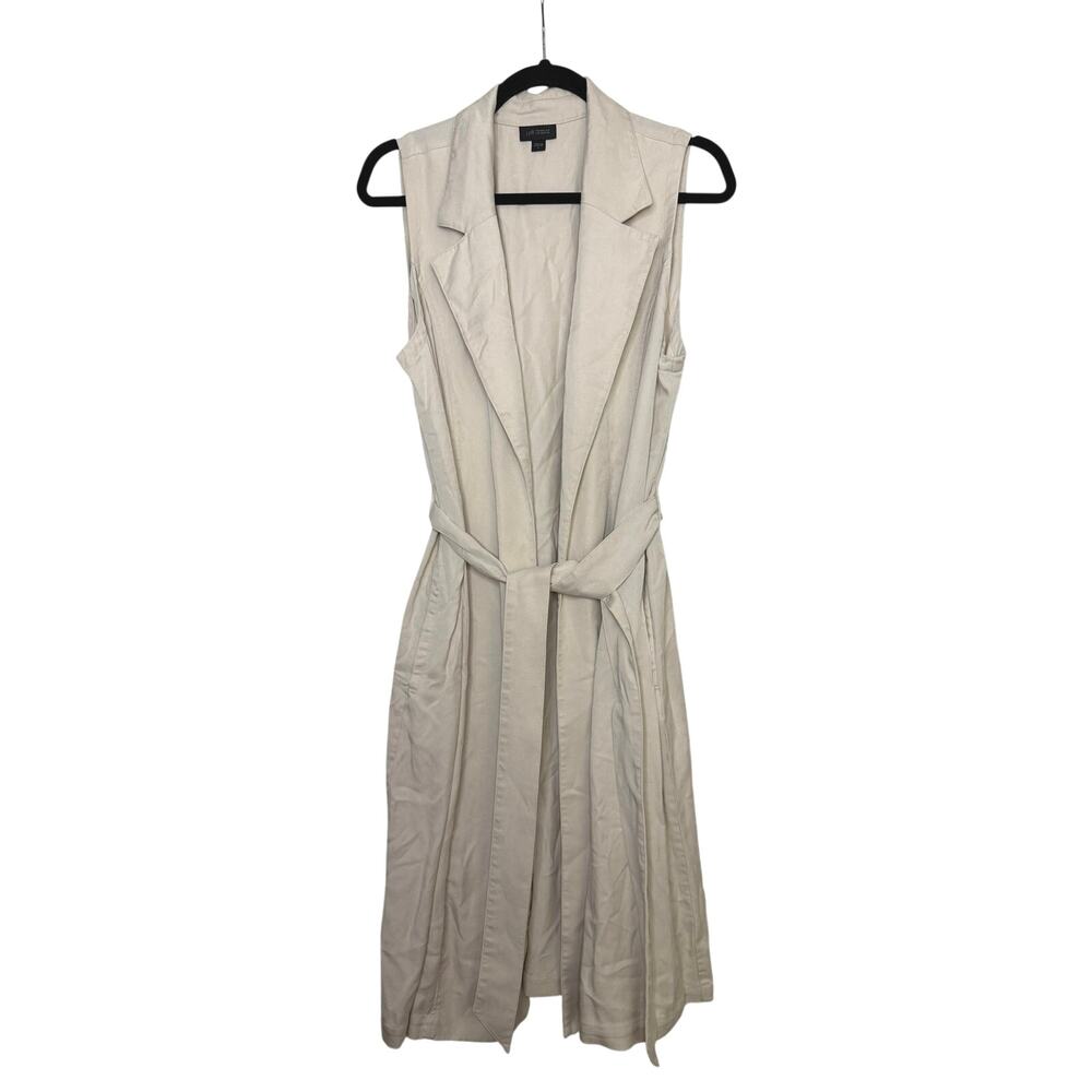 J. Jill Sz L Wearever Long Vest Duster Cardigan
Oatmeal Beige Tan Belted